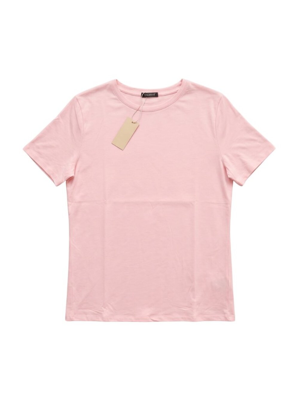 NWT | Eadinve Light Pink Soft Stretch Crew Neck Short Sleeve Tee Large